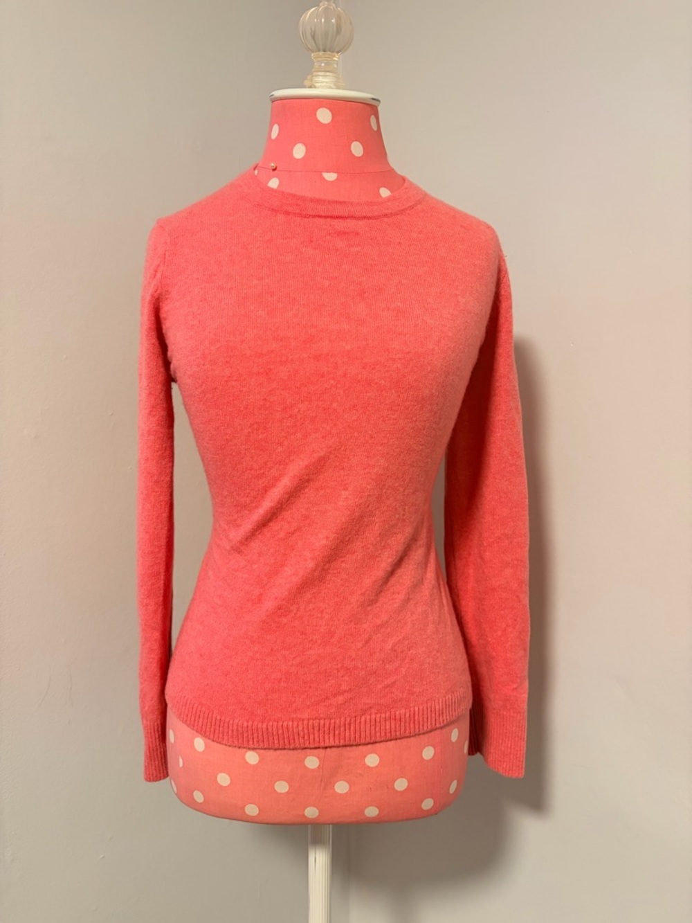 Lands' End Coral Lightweight Turtleneck Sweater